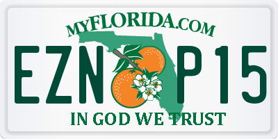 FL license plate EZNP15