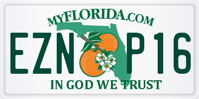 FL license plate EZNP16