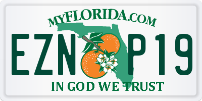 FL license plate EZNP19