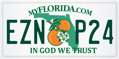 FL license plate EZNP24