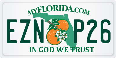 FL license plate EZNP26