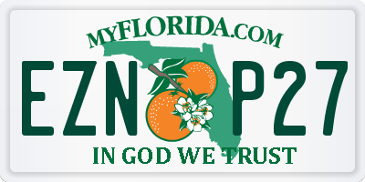 FL license plate EZNP27