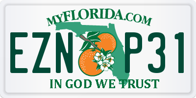 FL license plate EZNP31