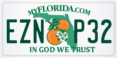 FL license plate EZNP32