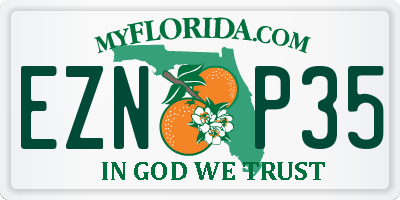 FL license plate EZNP35