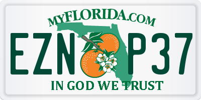 FL license plate EZNP37