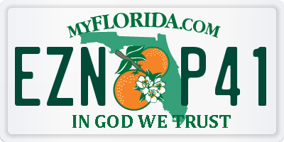 FL license plate EZNP41