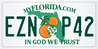 FL license plate EZNP42