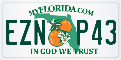 FL license plate EZNP43