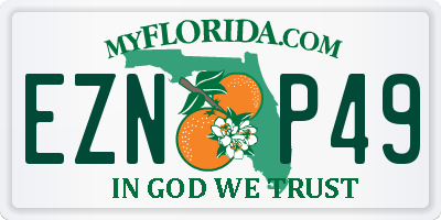 FL license plate EZNP49