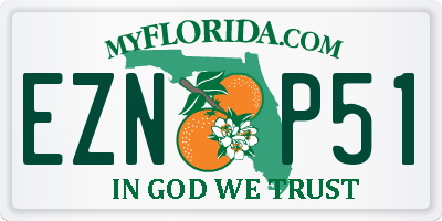 FL license plate EZNP51