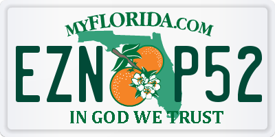 FL license plate EZNP52