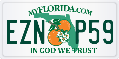 FL license plate EZNP59