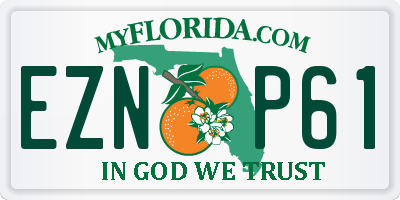 FL license plate EZNP61