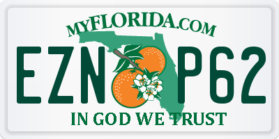 FL license plate EZNP62