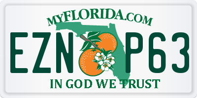 FL license plate EZNP63