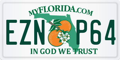 FL license plate EZNP64