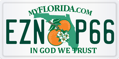 FL license plate EZNP66