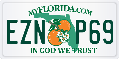 FL license plate EZNP69