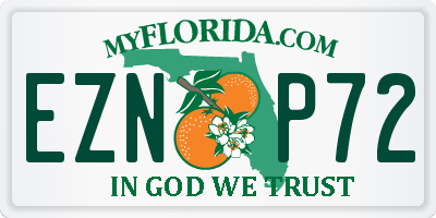 FL license plate EZNP72