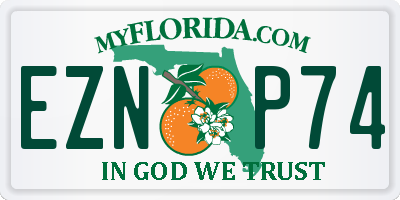 FL license plate EZNP74