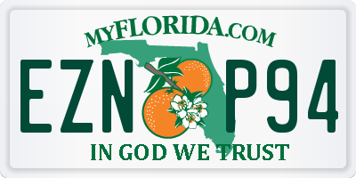 FL license plate EZNP94