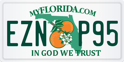 FL license plate EZNP95