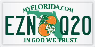 FL license plate EZNQ20