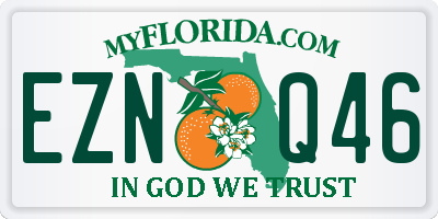 FL license plate EZNQ46