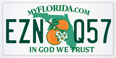 FL license plate EZNQ57