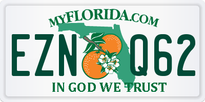 FL license plate EZNQ62