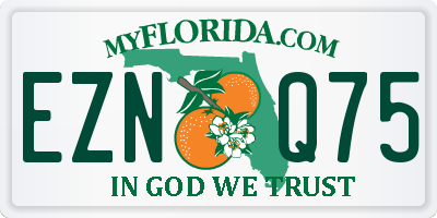 FL license plate EZNQ75