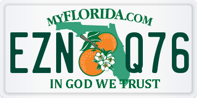 FL license plate EZNQ76