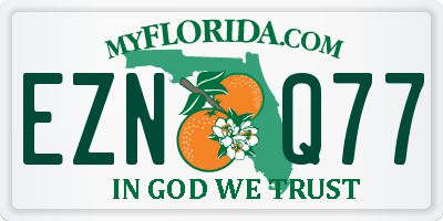 FL license plate EZNQ77