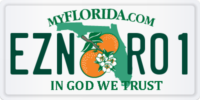 FL license plate EZNR01