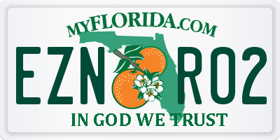 FL license plate EZNR02