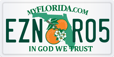 FL license plate EZNR05