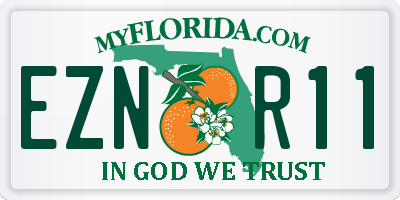 FL license plate EZNR11