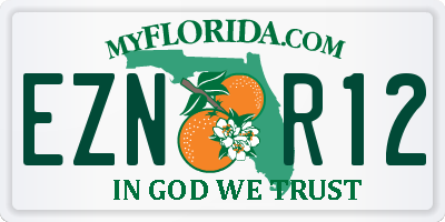 FL license plate EZNR12