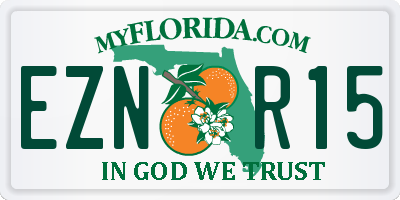 FL license plate EZNR15