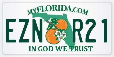 FL license plate EZNR21