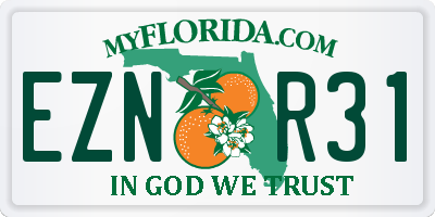 FL license plate EZNR31