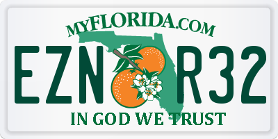 FL license plate EZNR32