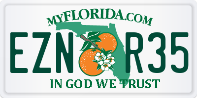 FL license plate EZNR35