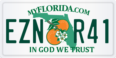 FL license plate EZNR41