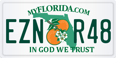 FL license plate EZNR48