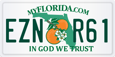 FL license plate EZNR61