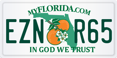 FL license plate EZNR65