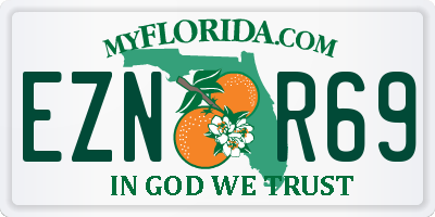 FL license plate EZNR69