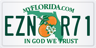 FL license plate EZNR71